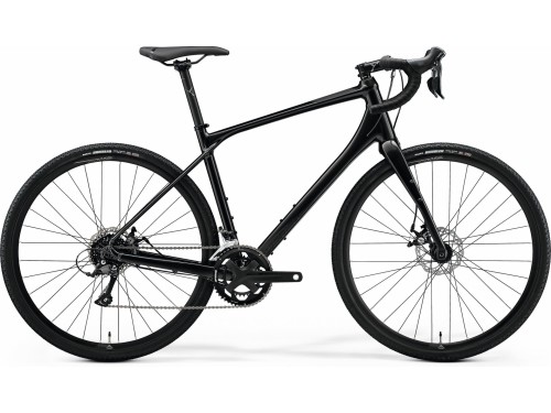 Велосипед Merida Silex 200 glossy black (2023)