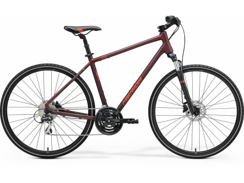 Велосипед Merida Crossway 20-D (2023) matt burgundy
