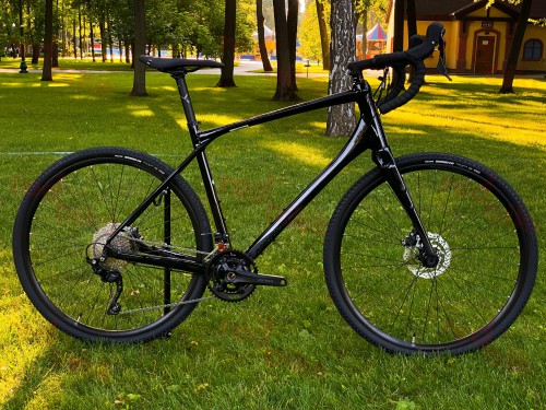 Велосипед Merida Silex 400 (2023) Glossy Black
